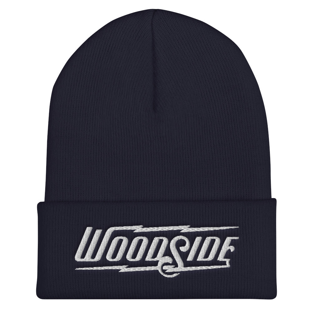 Woodside Embroidered Beanie (white thread)