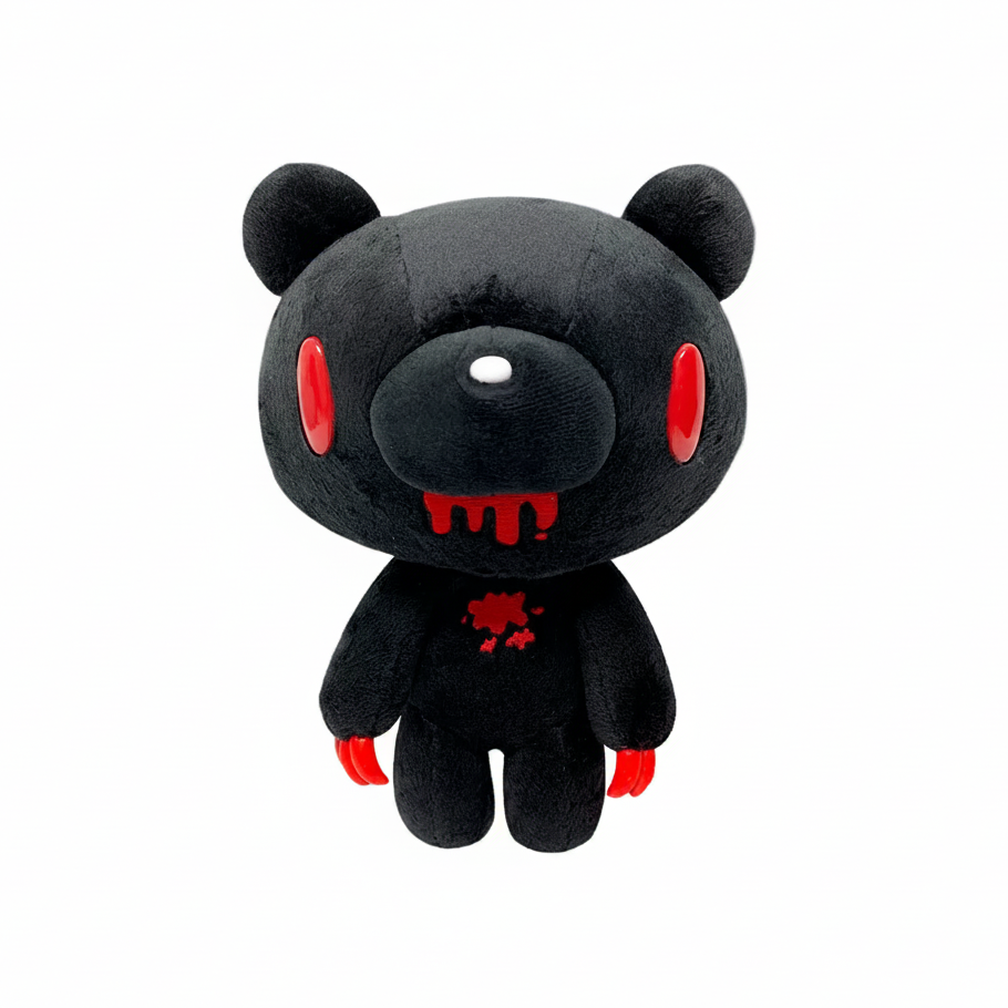Gloomy Bear Standing Black 8"