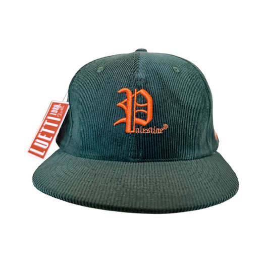Retro Palestine Corduroy Baseball Cap