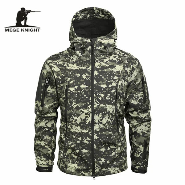 Mege Military Camo Fleece Jacket