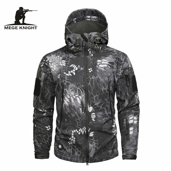 Mege Military Camo Fleece Jacket