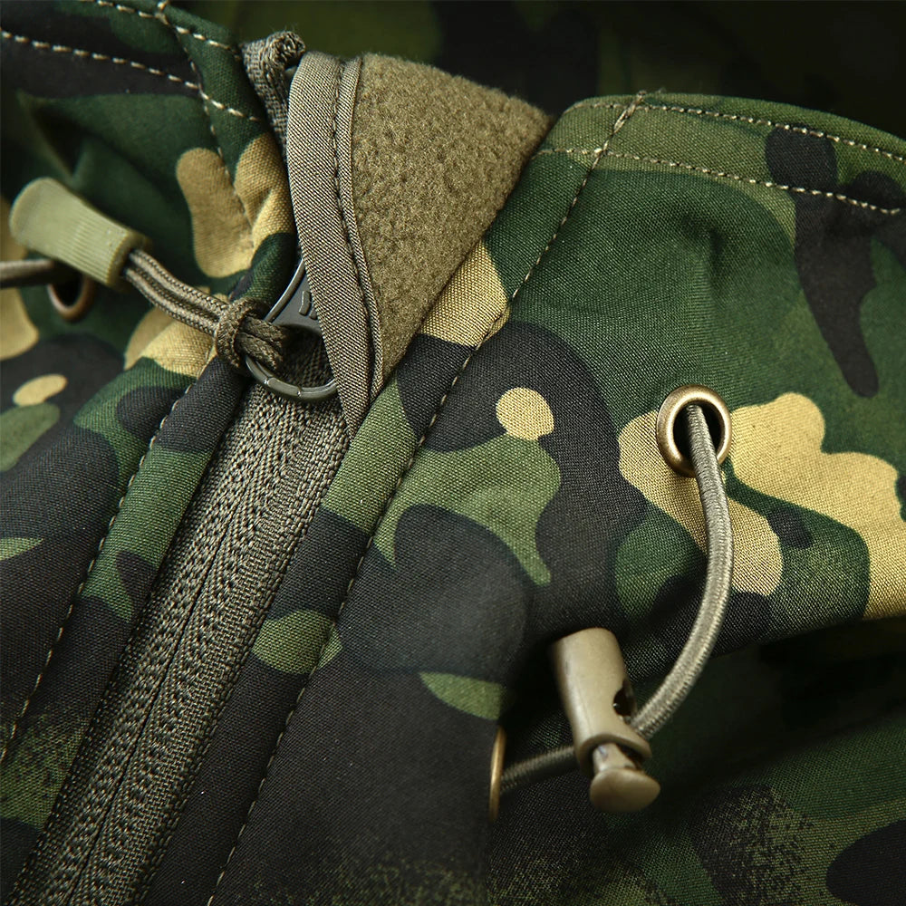 Mege Military Camo Fleece Jacket