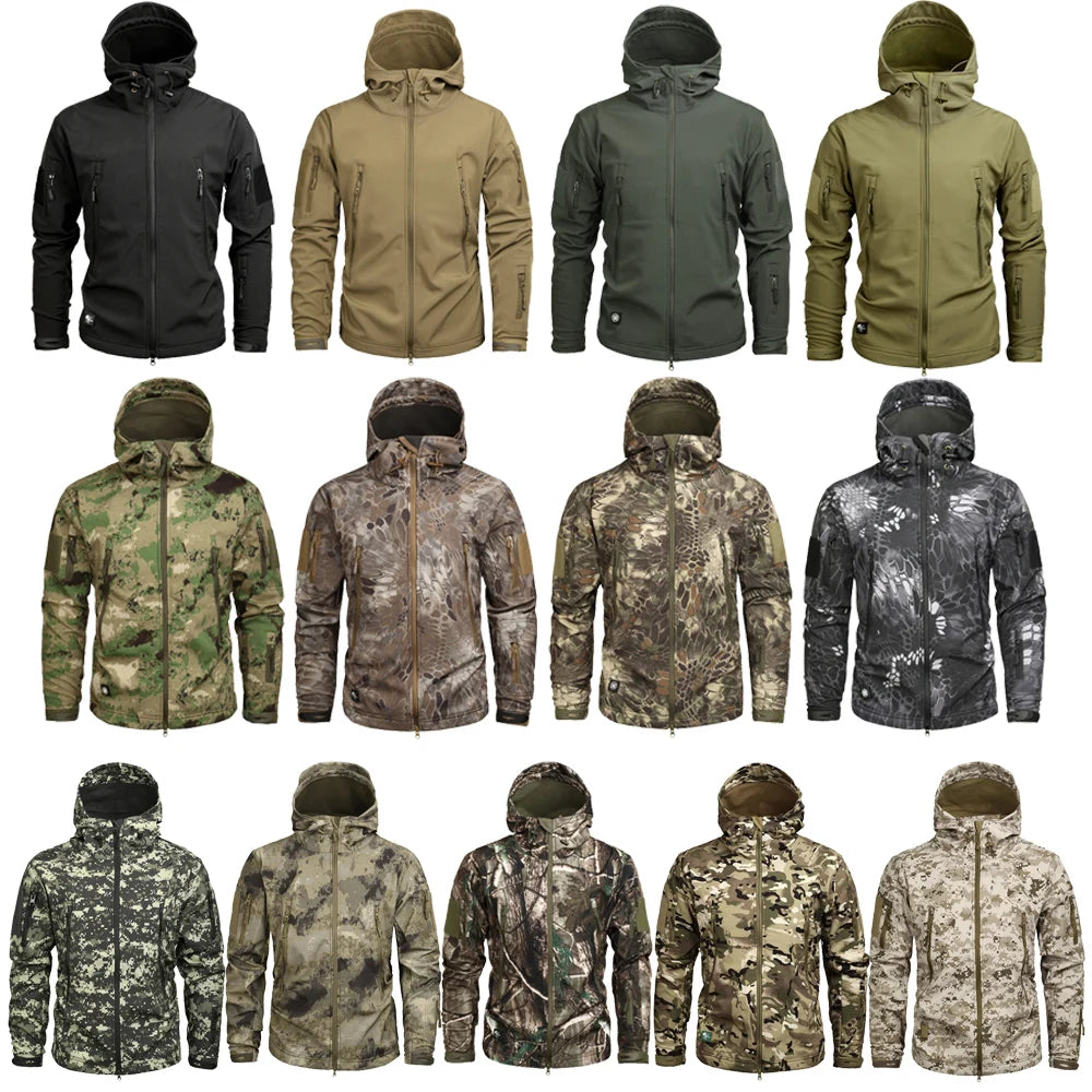 Mege Military Camo Fleece Jacket