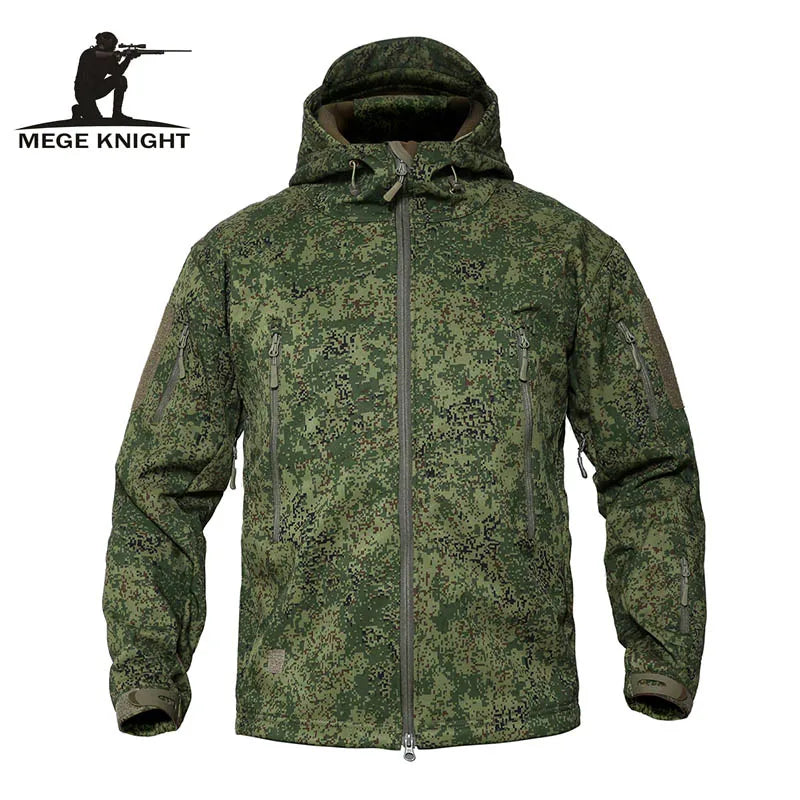 Mege Military Camo Fleece Jacket