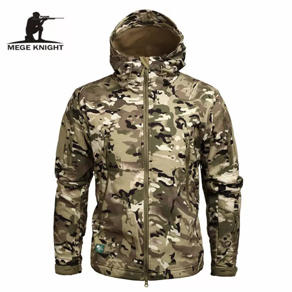 Mege Military Camo Fleece Jacket