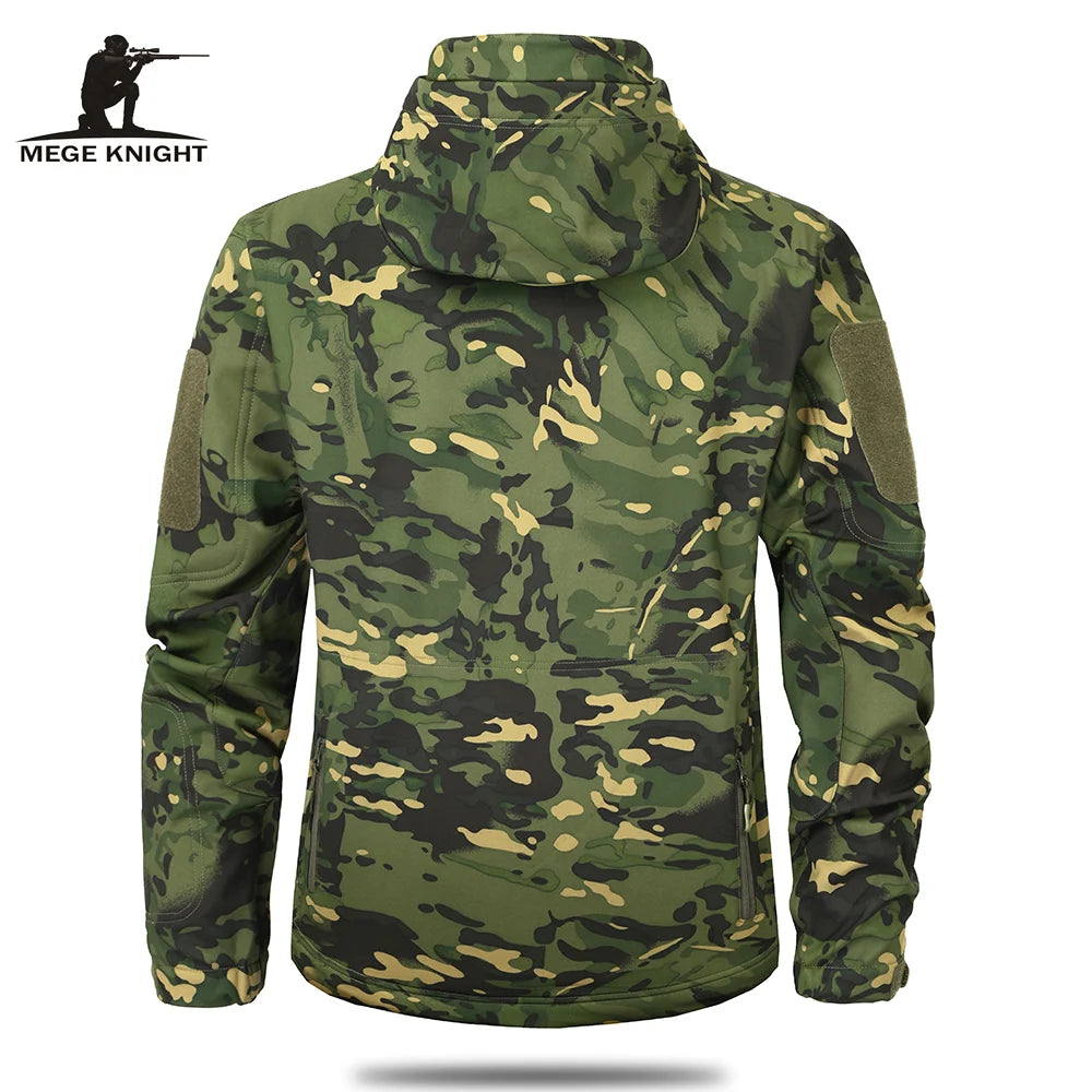 Mege Military Camo Fleece Jacket