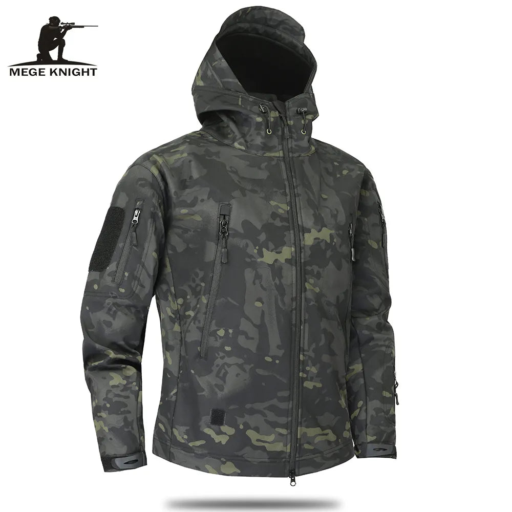 Mege Military Camo Fleece Jacket