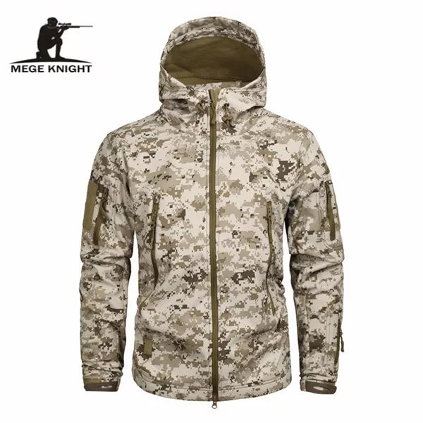 Mege Military Camo Fleece Jacket