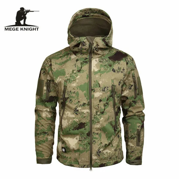 Mege Military Camo Fleece Jacket