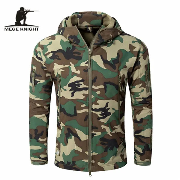 Mege Military Camo Fleece Jacket