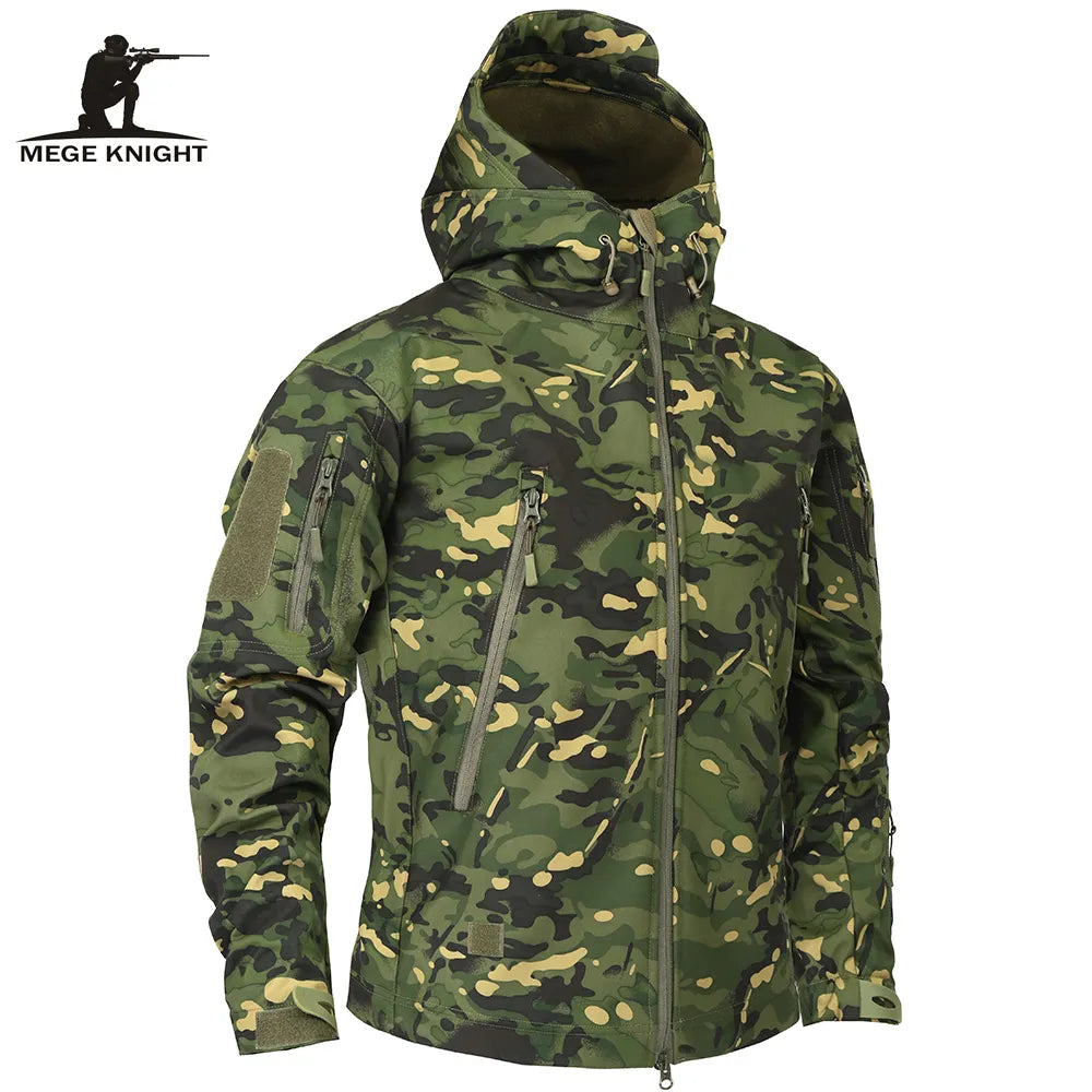 Mege Military Camo Fleece Jacket