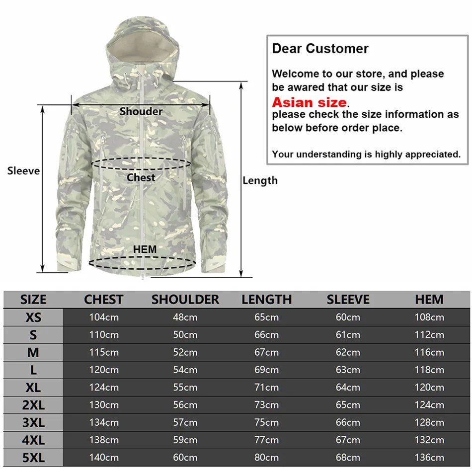 Army Camouflage Coat Military Jacket