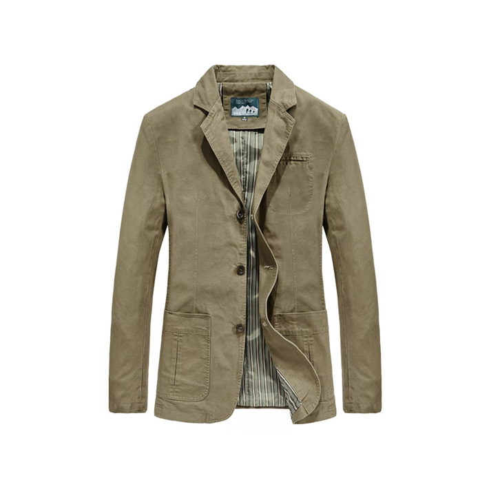 Lapel Collar Button Up Blazer