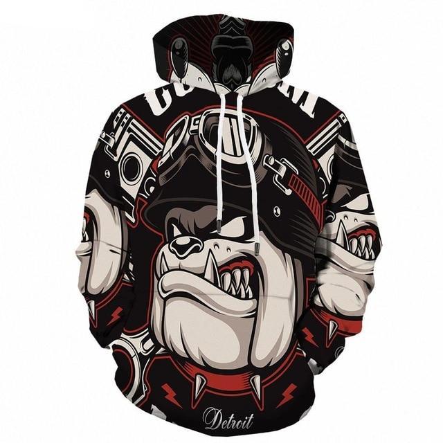 Dog Printed Hoodie