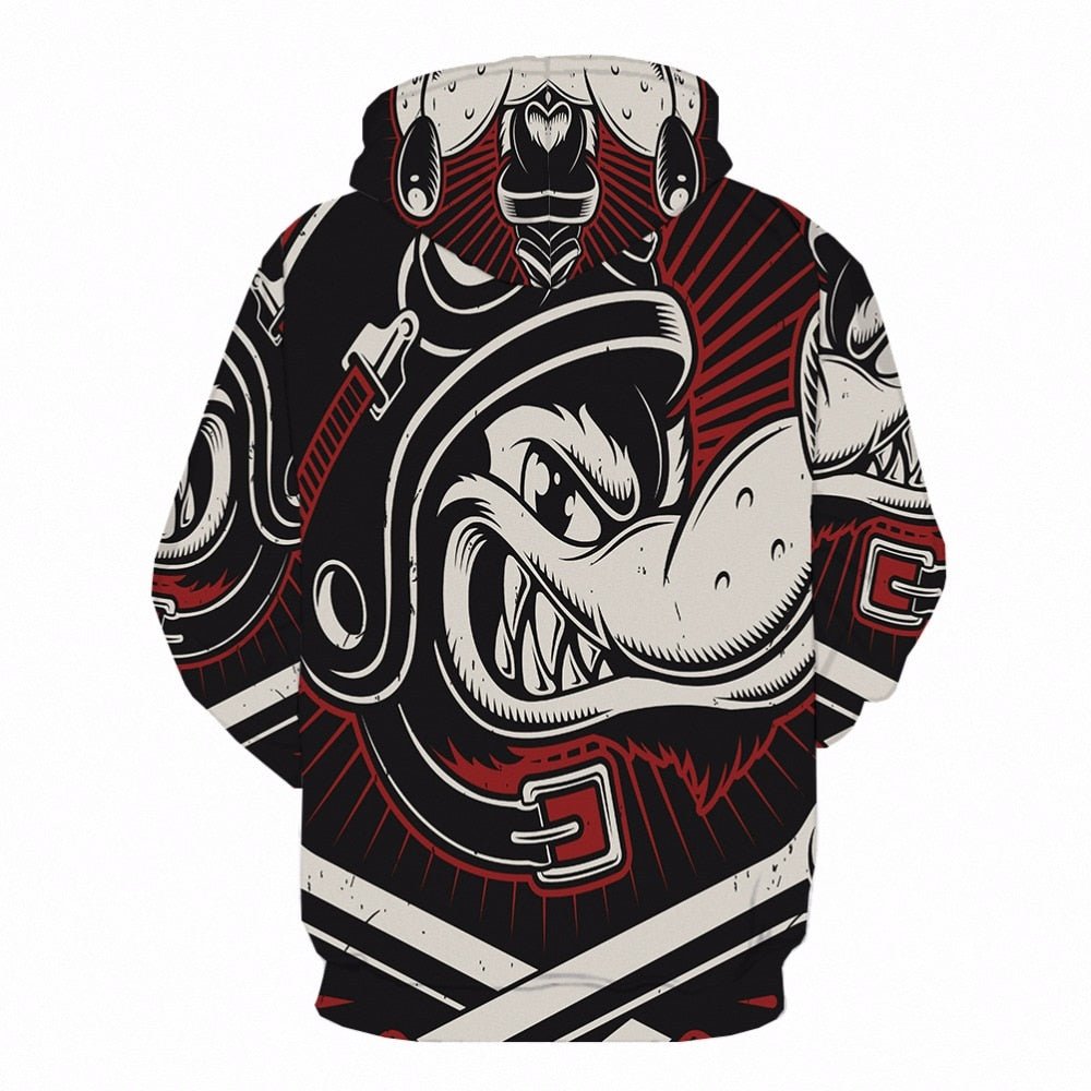 Dog Printed Hoodie