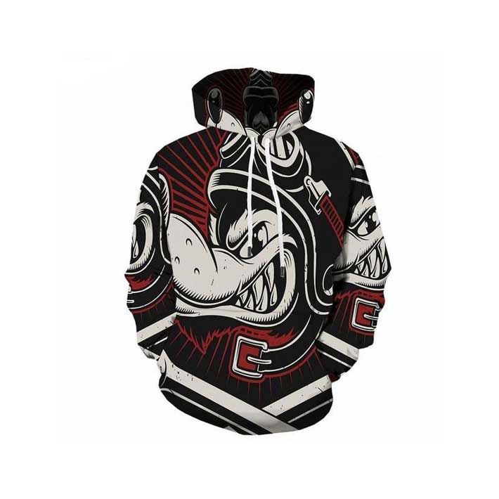 Dog Printed Hoodie