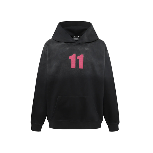 Number 11 Hoodie with Kangaroo Pocket