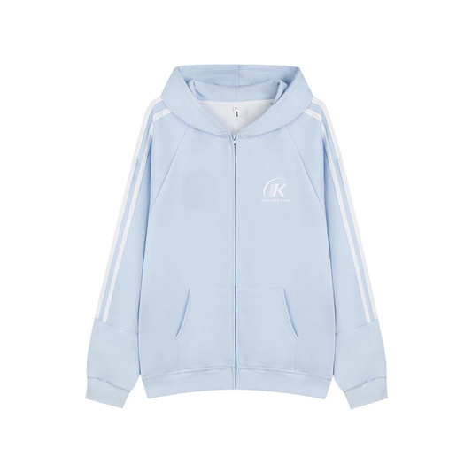 Men's Side Striped Zip Up Hoodie