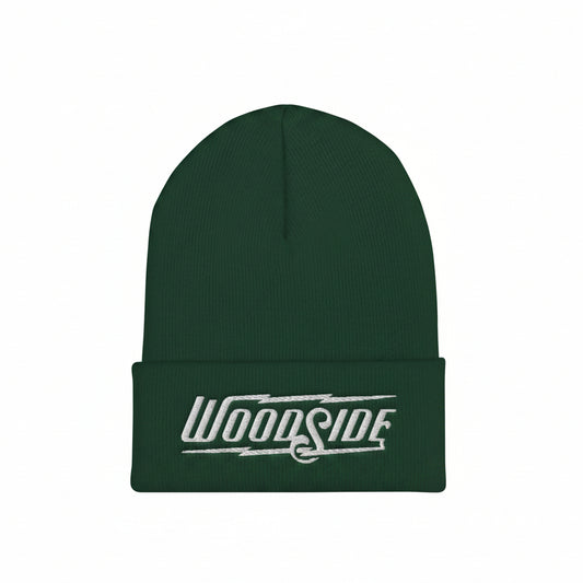 Woodside Embroidered Beanie (white thread)