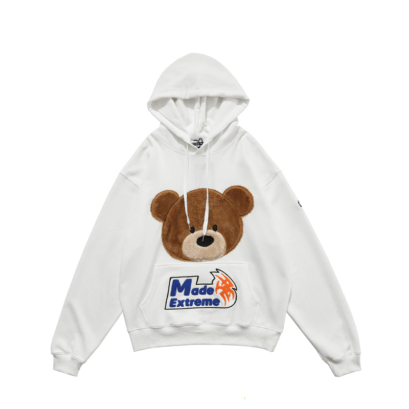 Kawaii Bear Hoodie Patchwork