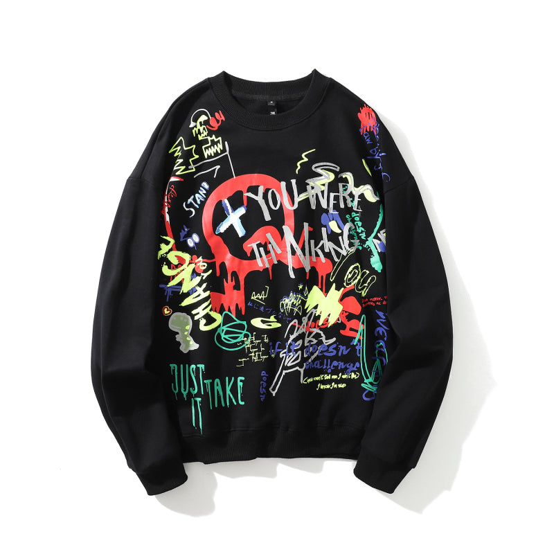 Graffiti Pullover Sweatshirt