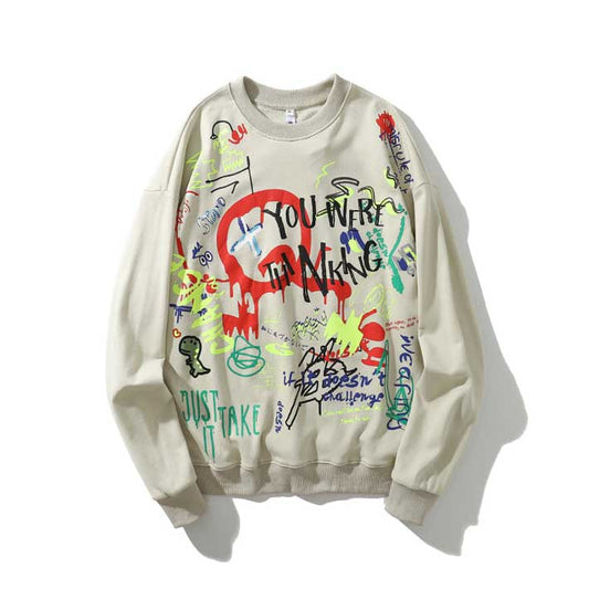 Graffiti Pullover Sweatshirt