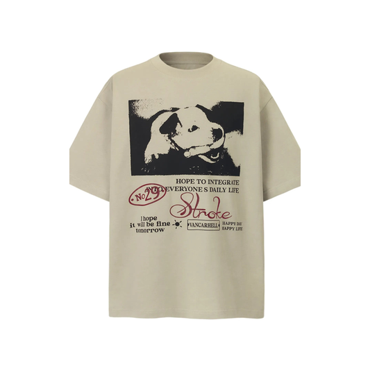 Men's Dog Graphic Short Sleeve T-Shirt